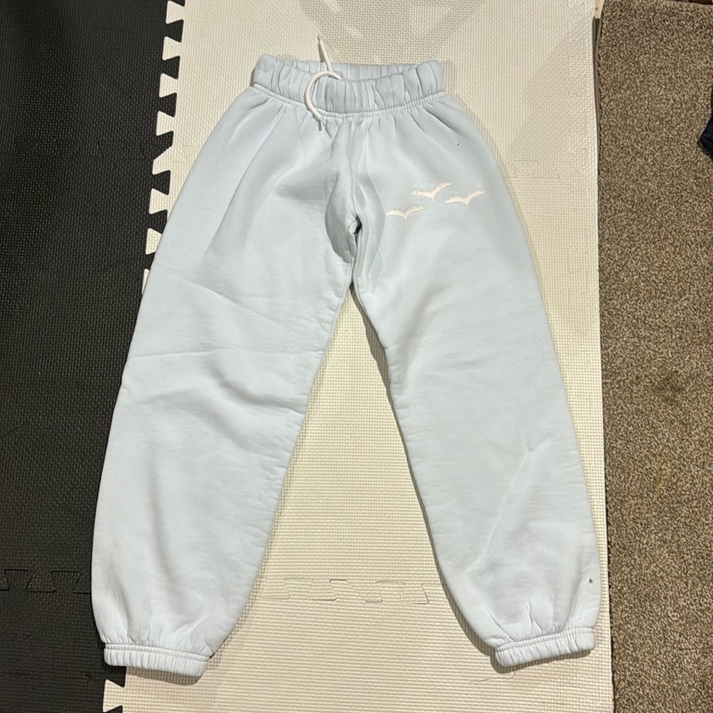 Lazy pants in cloud blue